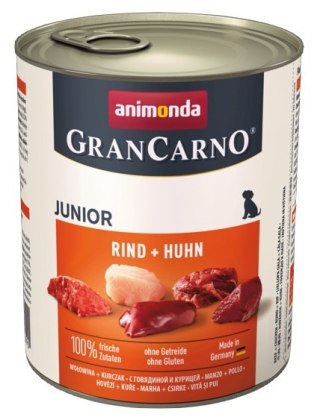 Animonda GranCarno Original Adult Rind Huhn Wołowina + Kurczak puszka 800g