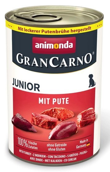 Animonda GranCarno Original Junior Pute Indyk 400g