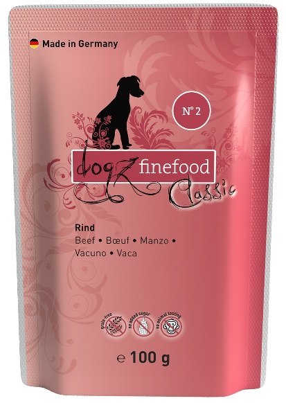 Dogz Finefood Classic N.02 Wołowina saszetka 100g