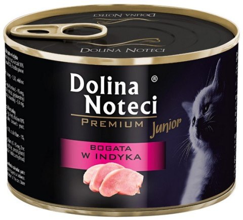 Dolina Noteci Premium Kot Junior Bogata w indyka puszka 185g