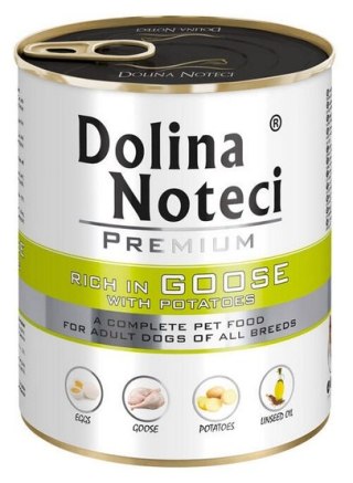 Dolina Noteci Premium Pies Gęś i ziemniaki puszka 800g