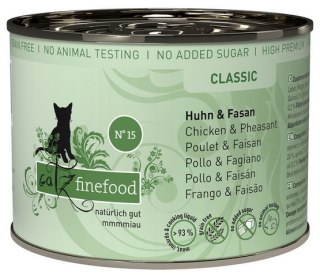 Catz Finefood Classic N.15 Kurczak i Bażant puszka 200g