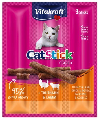 Vitakraft Cat Stick Classic Indyk i Jagnięcina 18g [18202]