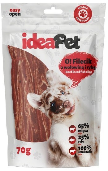 IdeaPet O! Fileciki z wołowiną i rybą 70g