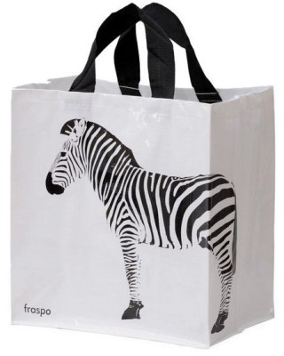 Torba Animals 24L zebra biała