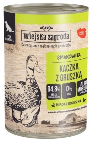 Wiejska Zagroda Kaczka z gruszką puszka 400g