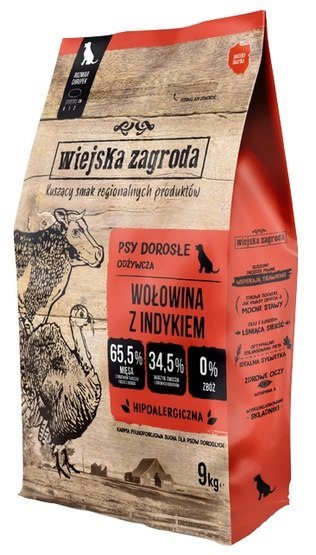 Wiejska Zagroda Wołowina z indykiem L 9kg