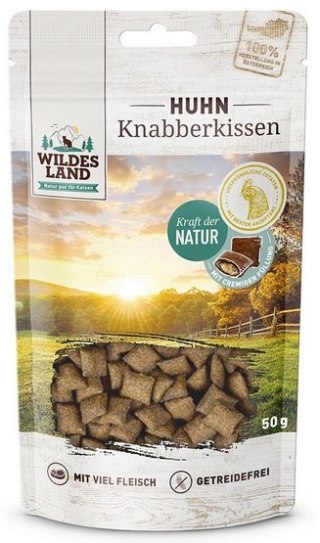 Wildes Land Cat Knabberkissen Huhn 50g