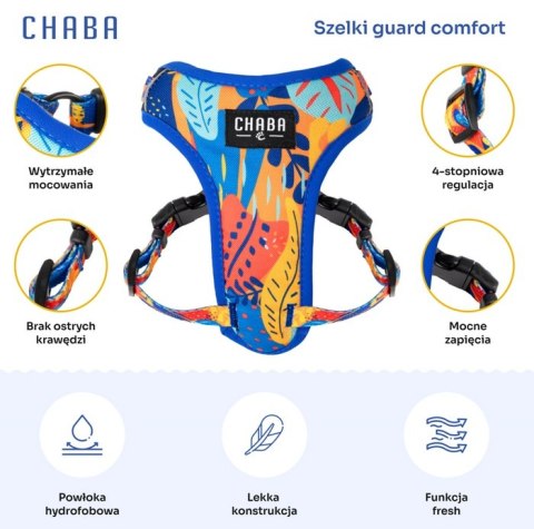 CHABA Szelki Guard Comfort Story III bezuciskowe L 2,0cm Aussie