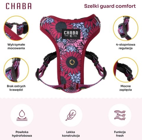 CHABA Szelki Guard Comfort Story III bezuciskowe S 1,6cm Lakota