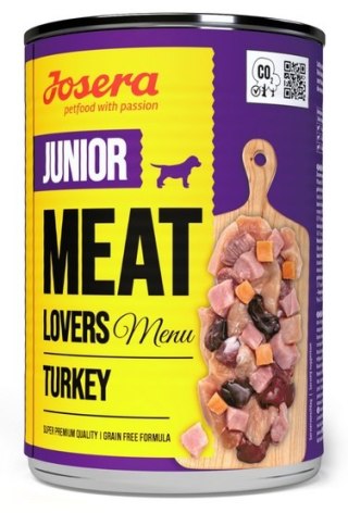 Josera Meat Lovers Menu Junior Indyk puszka 400g