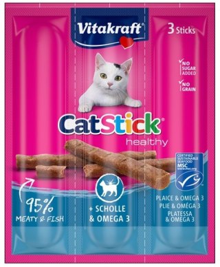 Vitakraft Cat Stick Classic flądra + omega3 3szt [31218]