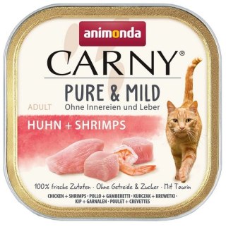 Animonda Carny Pure & Mild Kurczak + Krewetka tacka 100g