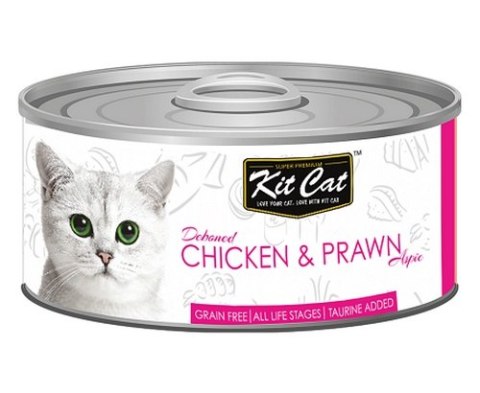 Kit Cat Chicken & Prawn puszka 80g