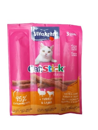 VITAKRAFT CAT STICK MINI indyk i jagnięcina przysmak dla kota 6szt