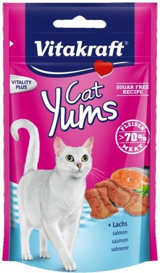 VITAKRAFT CAT YUMS przysmak dla kota, łosoś 40g +20% gratis