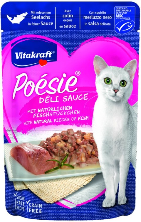 VITAKRAFT POESIE DELI SAUCE czarniak saszetka dla kota 85g