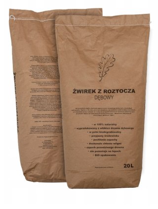 ŻWIREK Z ROZTOCZA Żwirek dębowy dla kota 20l