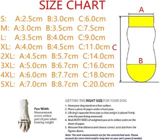 AKOPAWON Antyposlizgowe skarpetki dla psów, 4 sztuki, kolor czarny, rozmiar 2XL, psa psów 6-10kg