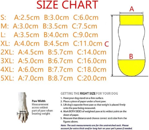 AKOPAWON Antyposlizgowe skarpetki dla psów, 4 sztuki, kolor szary, rozmiar 4XL, psa psów 12-15kg