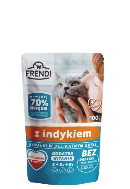 FRENDI Kawałki w sosie z indykiem 100g