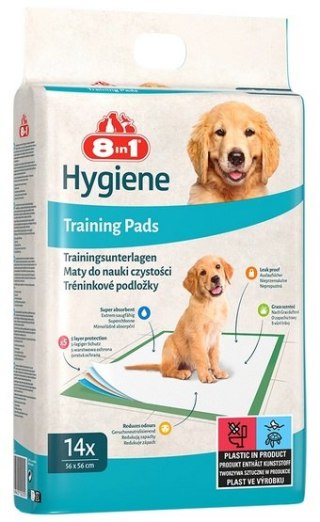 8in1 Mata absorbująca Training Pads 56x56cm - małe opakowanie 14szt