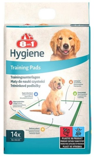 8in1 Mata absorbująca Training Pads 56x56cm - małe opakowanie 14szt