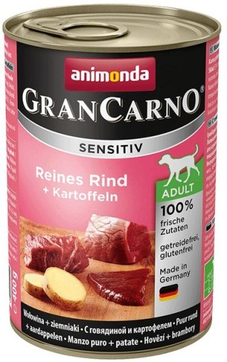 Animonda GranCarno Sensitiv Wołowina + ziemniaki puszka 400g