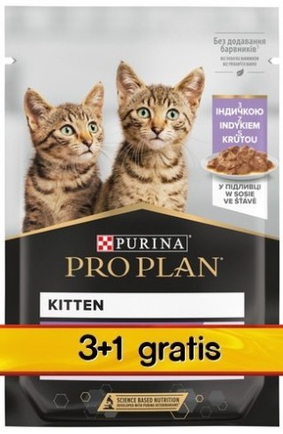 Purina Pro Plan Cat Kitten saszetka 4x85g 3+1 gratis