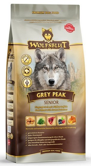 Wolfsblut Dog Grey Peak Senior - koza i bataty 2kg