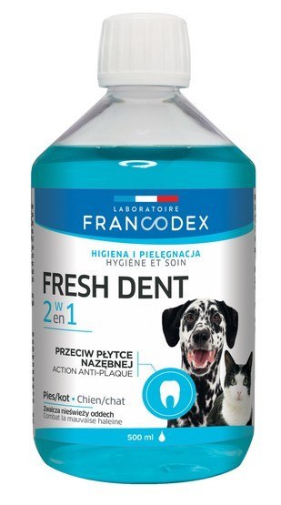 Francodex Fresh Dent płyn do higieny jamy ustnej 500ml [FR179121]