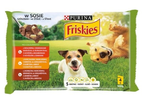 Friskies Dog Adult saszetki 4x100g