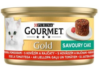 Gourmet Gold Savoury Cake z Wołowiną i pomidorami 85g