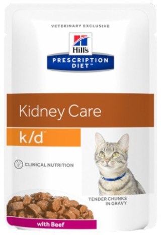 Hill's Prescription Diet k/d Feline Wołowina saszetka 85g