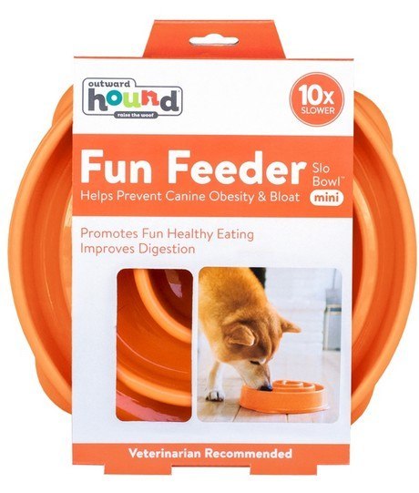 Outward Hound Fun Feeder Mini Miska spowalniająca pomarańczowa [51004]