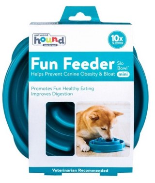 Outward Hound Fun Feeder Mini Miska spowalniająca turkusowa [51006]