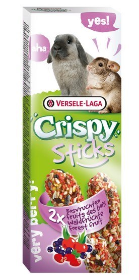 Versele-Laga Crispy Sticks Rabbit & Chinchilla Forest Fruits - kolby dla królików i szynszyli z leśnymi owocami 110g