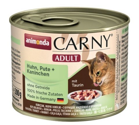 Animonda Carny Adult Kurczak, Indyk + Królik puszka 200g