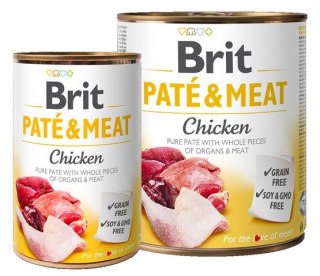 Brit Pate & Meat Dog Chicken puszka 800g