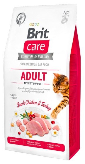 Brit Care Cat Grain Free Adult Activity Support 2kg