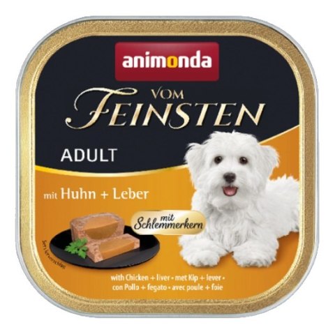 Animonda vom Feinsten Dog Adult Kurczak i Wątróbka tacka 150g