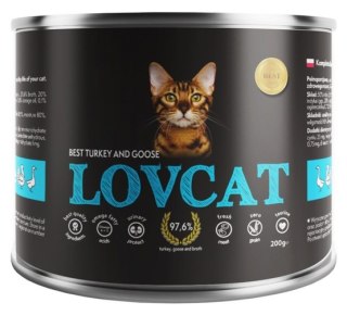 Lovcat Best Turkey & Goose puszka 200g