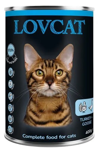 Lovcat Best Turkey & Goose puszka 400g