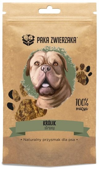 Paka Zwierzaka Stripsy Królik 100% 70g