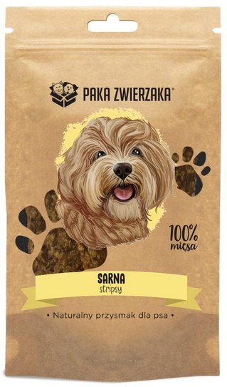 Paka Zwierzaka Stripsy Sarna 100% 70g