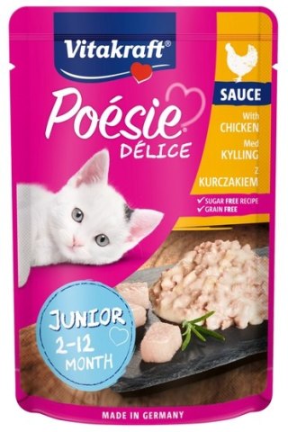 Vitakraft Poesie Deli Sauce Junior kurczak saszetka 85g