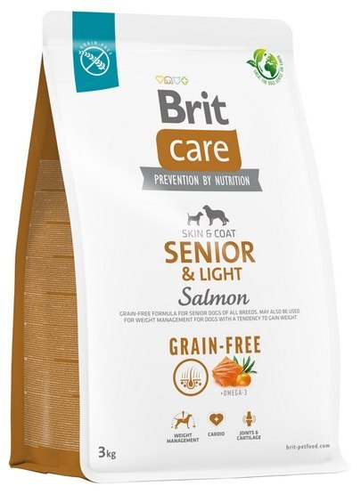 Brit Care Grain Free Senior & Light Salmon 3kg