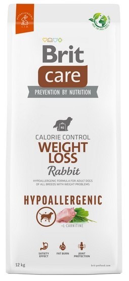 Brit Care Hypoallergenic Dog Weight Loss Rabbit 12kg