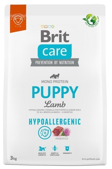 Brit Care Hypoallergenic Puppy Lamb 3kg