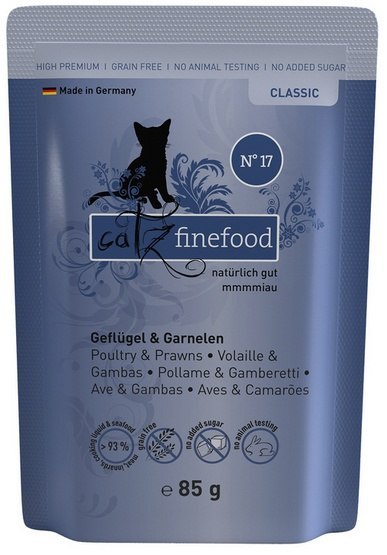 Catz Finefood Classic N.17 Drób i Krewetki saszetka 85g